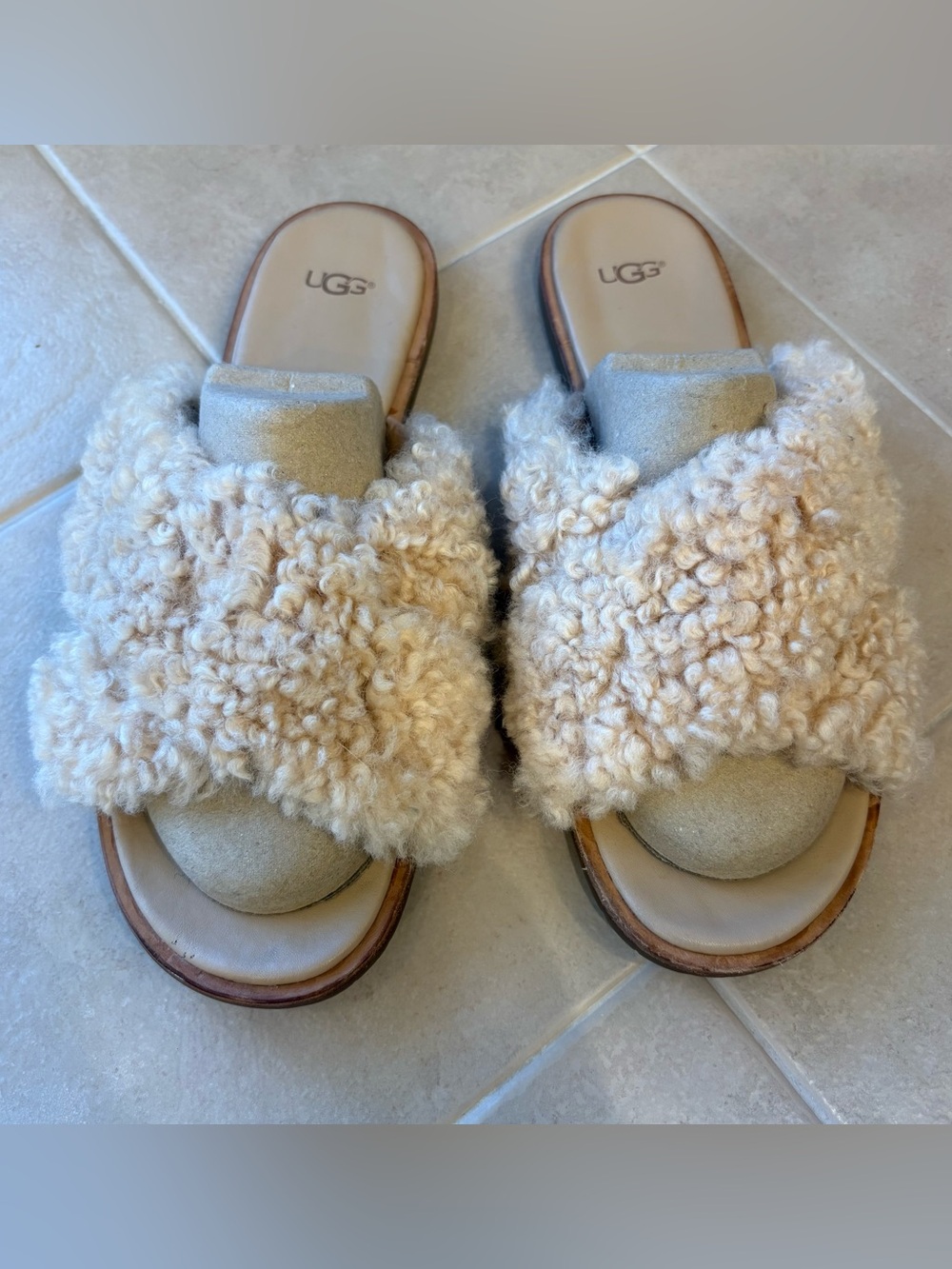 UGG Joni Slide Shearling, 12 🤎